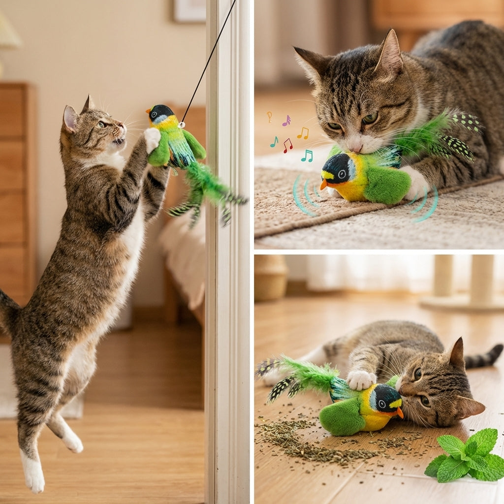 CatHunt™ – Interaktywna Zabawka Ptaszek dla Kota